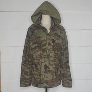 Ralph Lauren DENIM & SUPPLY Camo M-65 Field Jacket Sz S Military Utility RRL